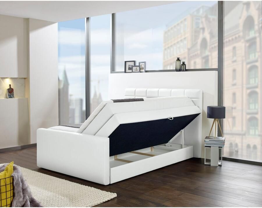 INOSIGN Boxspring Lethbridge incl. bedbox en matrastopper twee matrastypes in h2