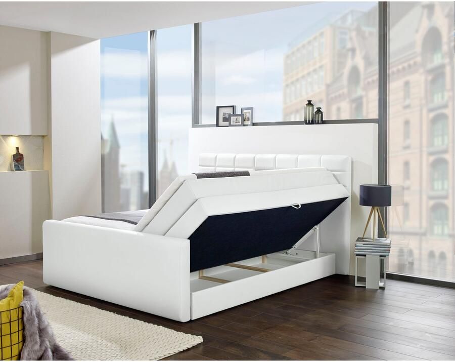 INOSIGN Boxspring Lethbridge incl. bedbox en matrastopper twee matrastypes in h2