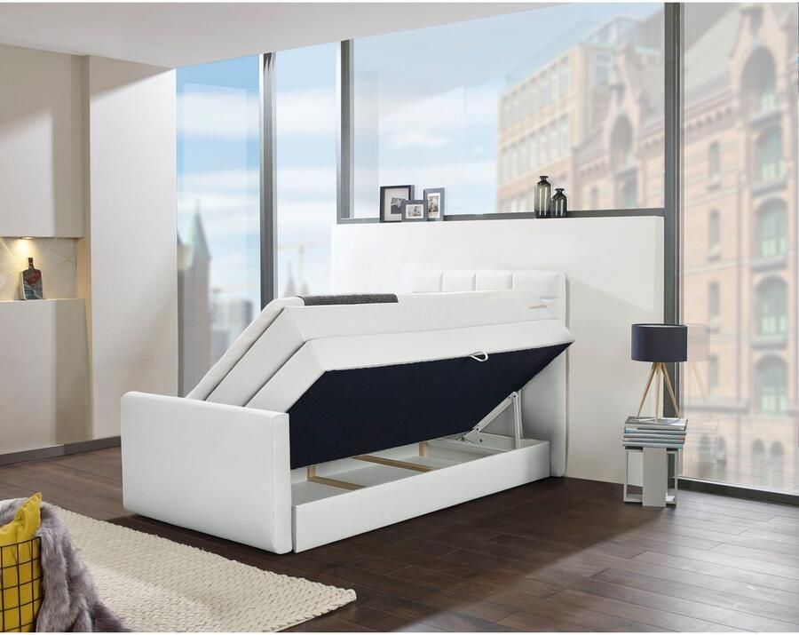 INOSIGN Boxspring Lethbridge incl. bedbox en matrastopper twee matrastypes in h2