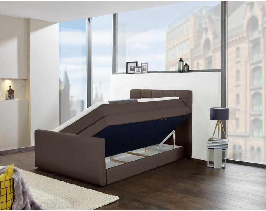 INOSIGN Boxspring Lethbridge incl. bedbox en matrastopper twee matrastypes in h2