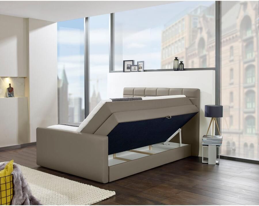 INOSIGN Boxspring Lethbridge incl. bedbox en matrastopper twee matrastypes in h2