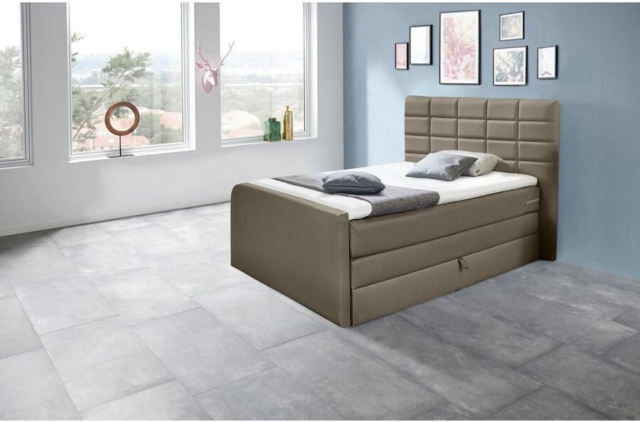 INOSIGN Boxspring Lethbridge incl. bedbox en matrastopper twee matrastypes in h2 - Foto 4