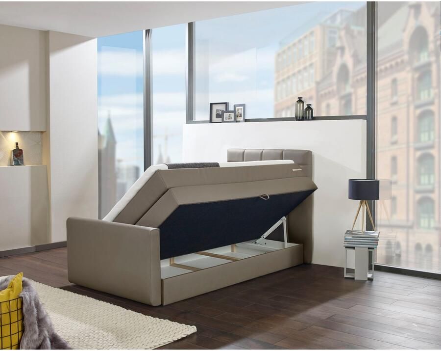 INOSIGN Boxspring Lethbridge incl. bedbox en matrastopper twee matrastypes in h2