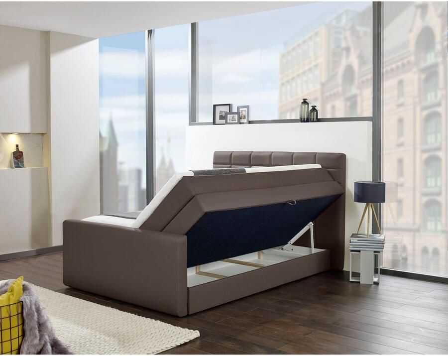 INOSIGN Boxspring Lethbridge incl. bedbox en matrastopper twee matrastypes in h2