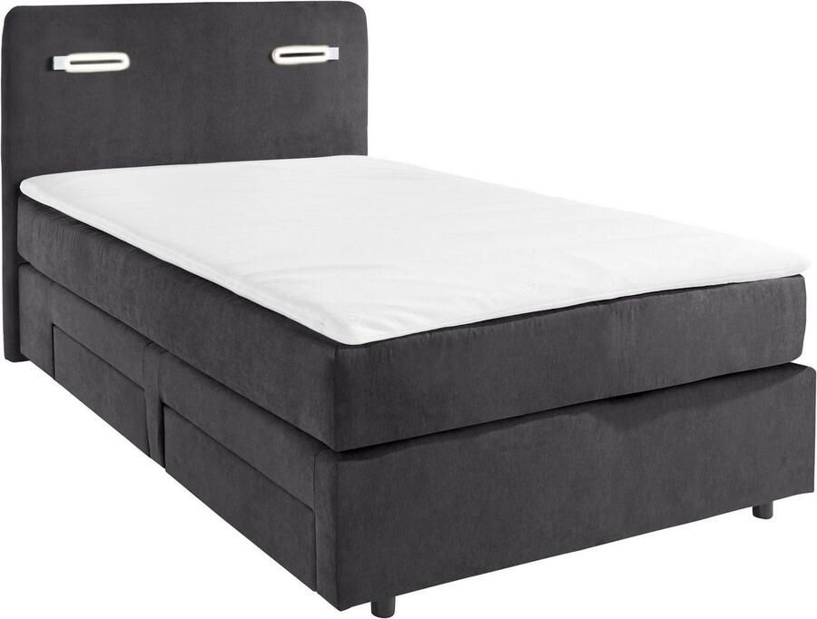 INOSIGN Boxspring Luan Laden ledverlichting en topmatras in breedte 120 cm en 180 cm - Foto 4