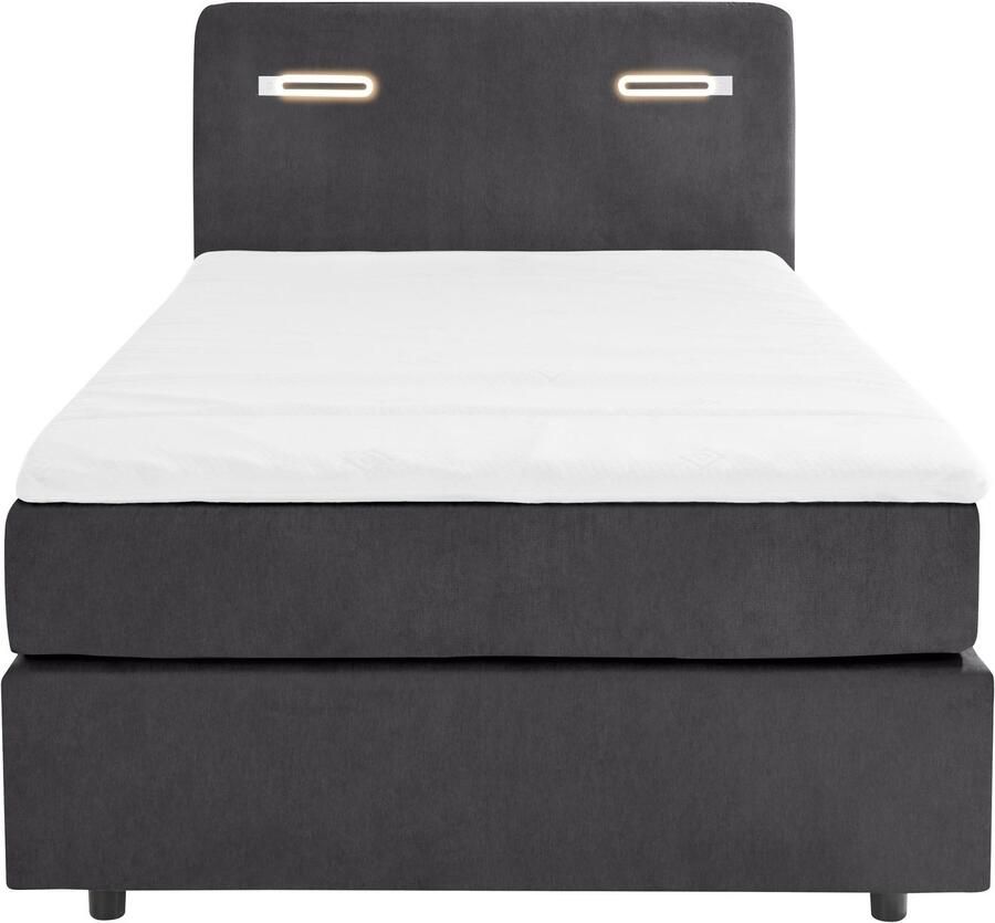 INOSIGN Boxspring Luan Laden ledverlichting en topmatras in breedte 120 cm en 180 cm - Foto 2