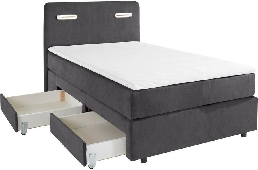 INOSIGN Boxspring Luan Laden ledverlichting en topmatras in breedte 120 cm en 180 cm - Foto 12
