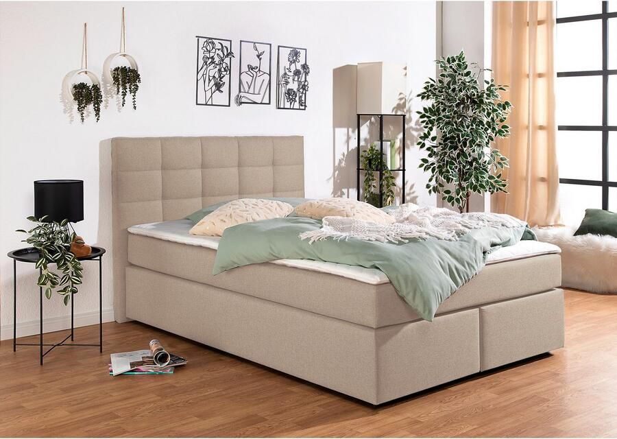 INOSIGN Boxspring OVALO optioneel met bedbox verkrijgbaar in h2 h3 & h4 - Foto 3