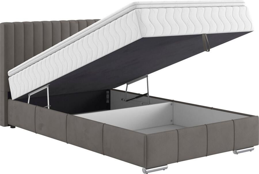 INOSIGN Boxspring Thor met bedbodem incl. matras topverkoper Topmatras en sierkussen in verschillende hardheden beschikbaar - Foto 2