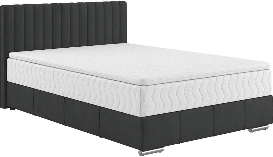 INOSIGN Boxspring Thor met bedbodem incl. matras topverkoper Topmatras en sierkussen in verschillende hardheden beschikbaar - Foto 3