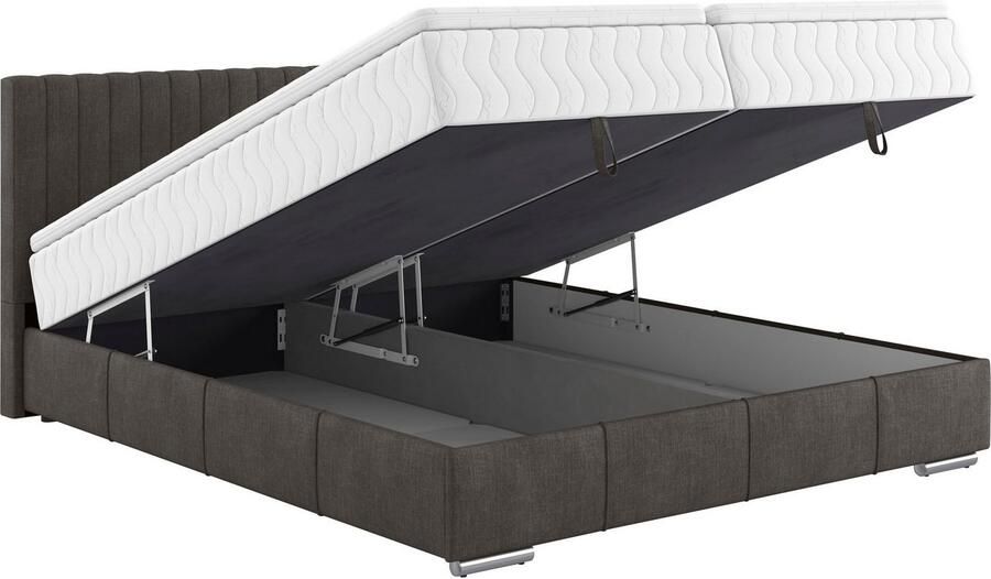 INOSIGN Boxspring Thor met bedbodem incl. matras topverkoper Topmatras en sierkussen in verschillende hardheden beschikbaar - Foto 2