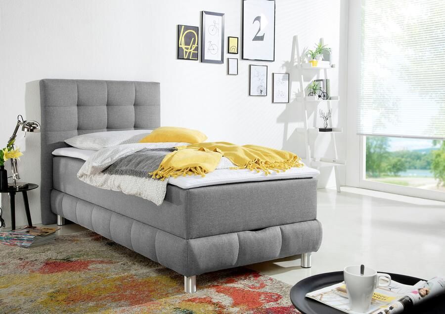 INOSIGN Boxspring Vaasa inclusief bedlade & topper xxl-uitvoering extra lengte 220 cm - Foto 4
