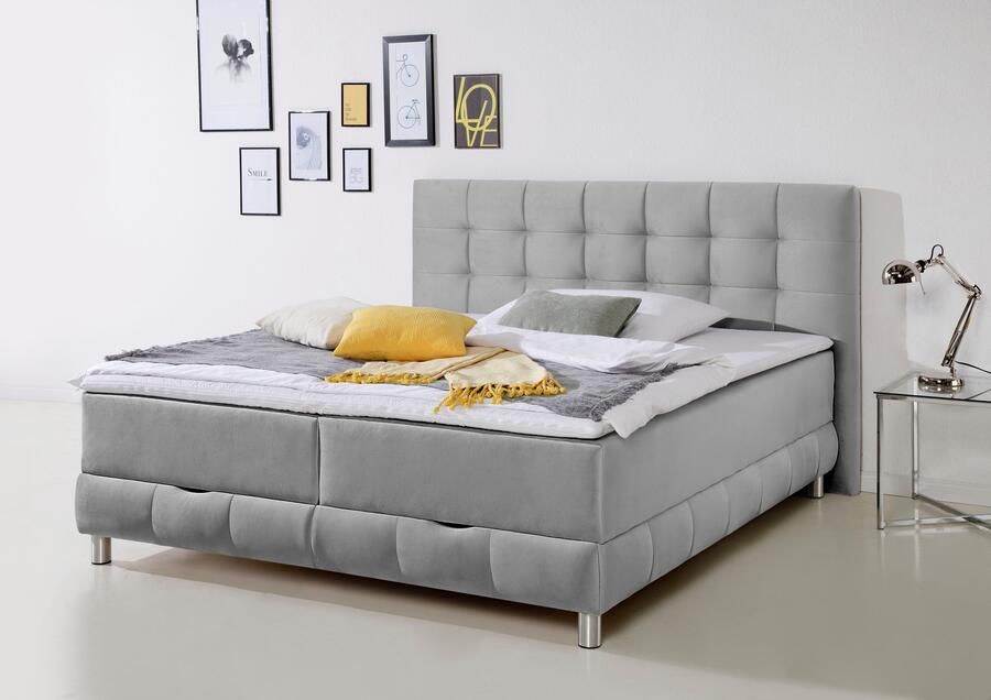 INOSIGN Boxspring Vaasa inclusief bedlade & topper xxl-uitvoering extra lengte 220 cm - Foto 8