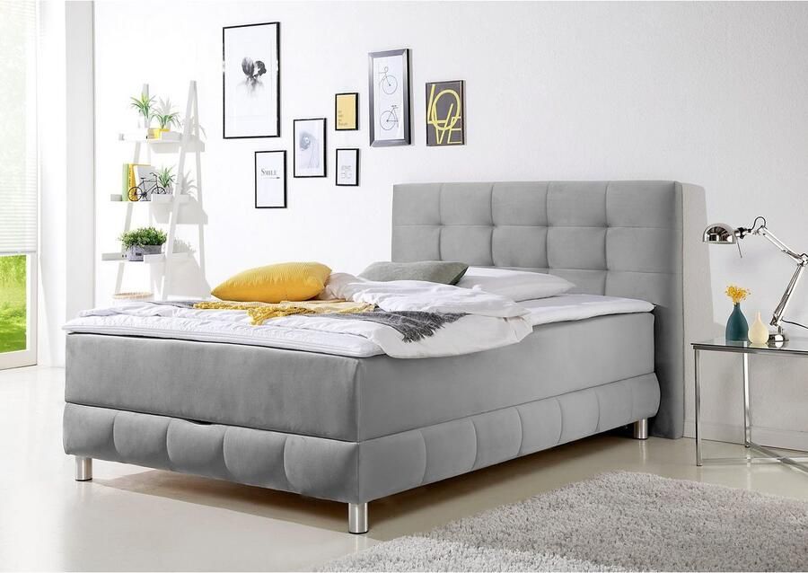 INOSIGN Boxspring Vaasa inclusief bedlade & topper xxl-uitvoering extra lengte 220 cm - Foto 3