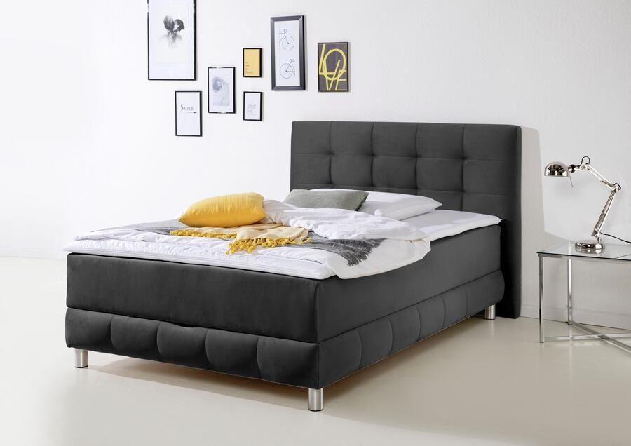 INOSIGN Boxspring Vaasa inclusief bedlade & topper xxl-uitvoering extra lengte 220 cm - Foto 7