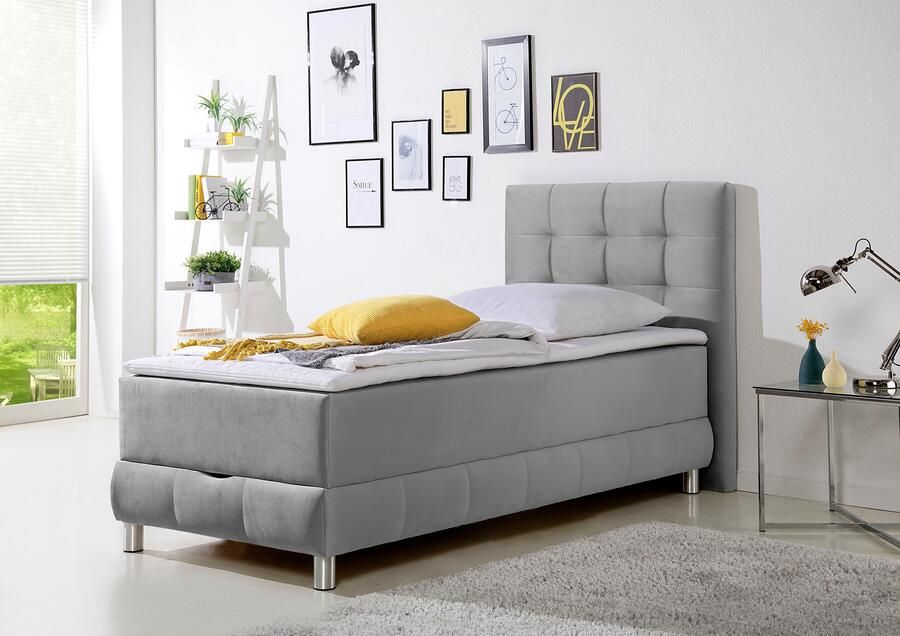 INOSIGN Boxspring Vaasa inclusief bedlade & topper xxl-uitvoering extra lengte 220 cm - Foto 4
