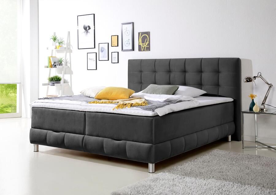INOSIGN Boxspring Vaasa inclusief bedlade & topper xxl-uitvoering extra lengte 220 cm - Foto 2