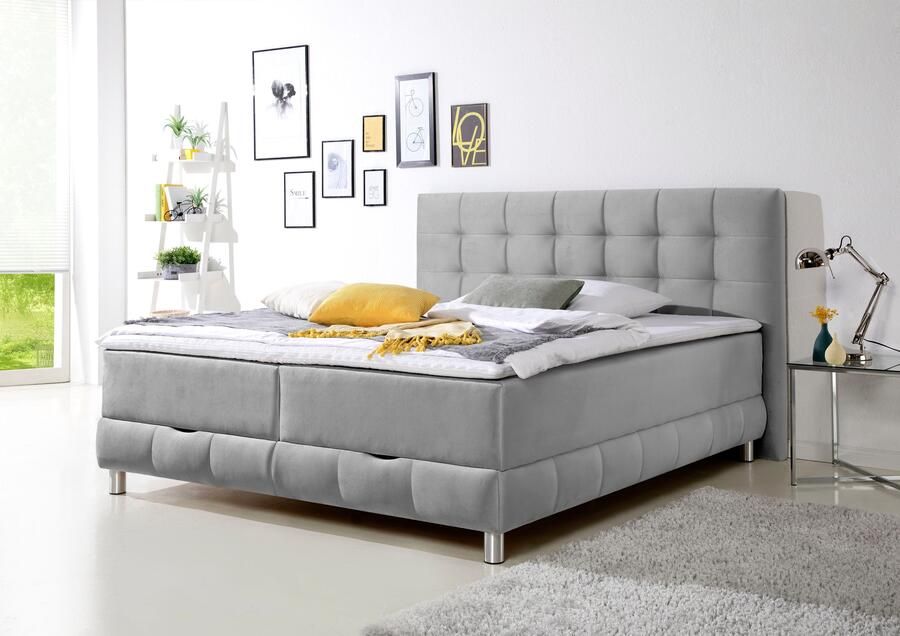 INOSIGN Boxspring Vaasa inclusief bedlade & topper xxl-uitvoering extra lengte 220 cm - Foto 2