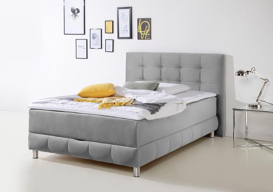INOSIGN Boxspring Vaasa inclusief bedlade & topper xxl-uitvoering extra lengte 220 cm - Foto 8