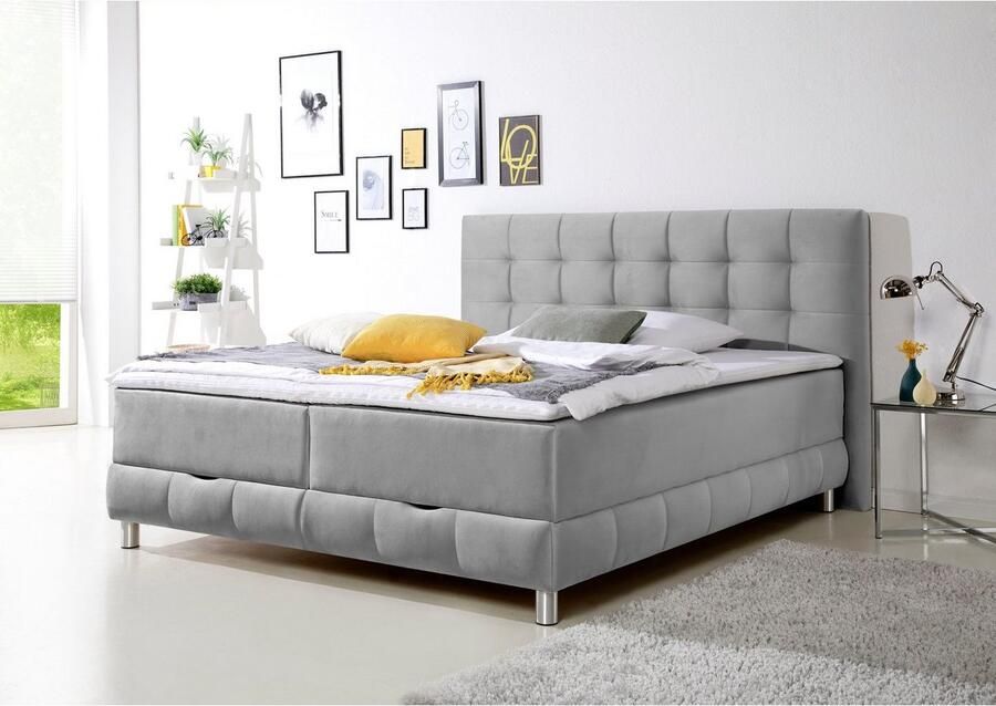 INOSIGN Boxspring Vaasa inclusief bedlade & topper xxl-uitvoering extra lengte 220 cm - Foto 2