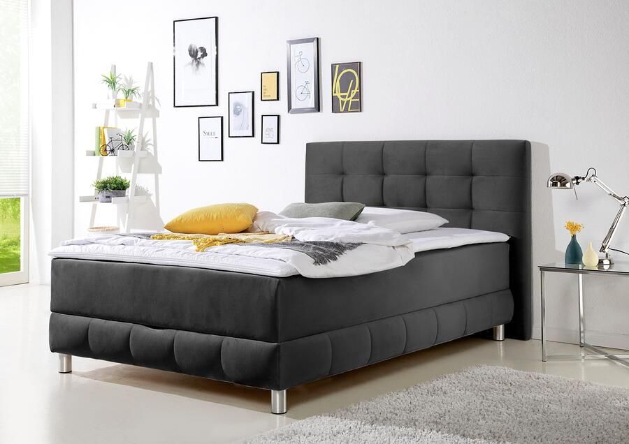 INOSIGN Boxspring Vaasa inclusief bedlade & topper xxl-uitvoering extra lengte 220 cm - Foto 7