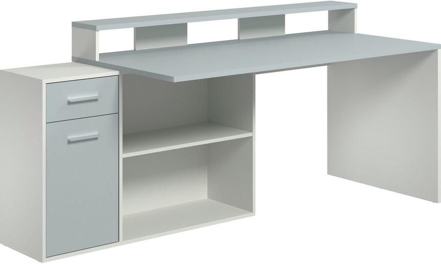 INOSIGN Bureau CHESTER Gamingtafel met lowboard werktafel afmetingen (B D H) 160 115 92 cm (2 stuks) - Foto 6