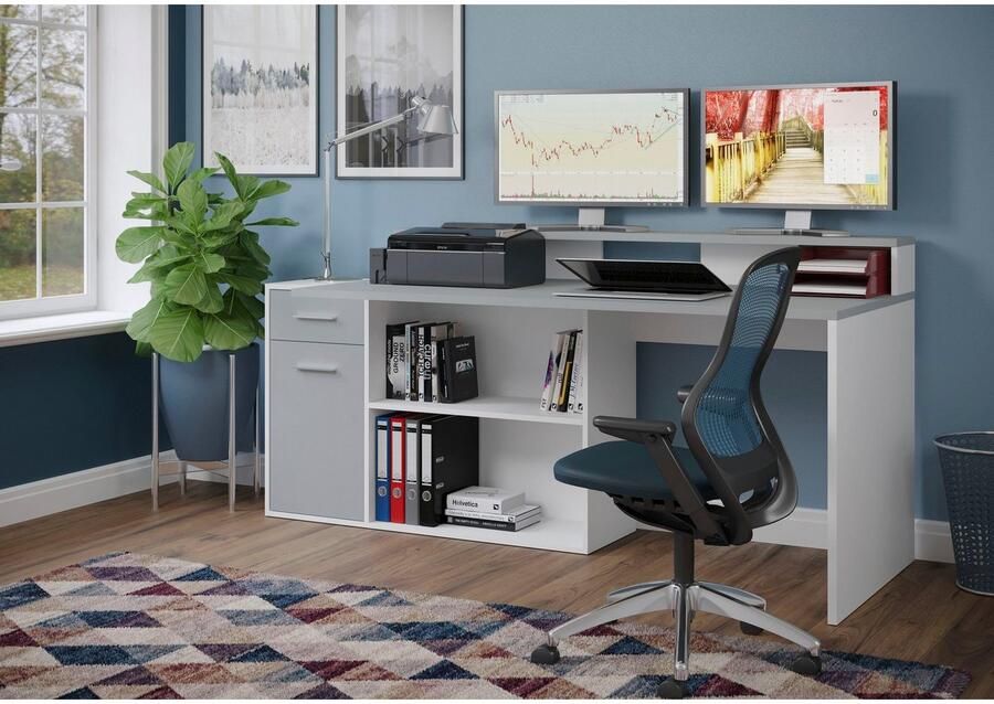 INOSIGN Bureau CHESTER Gamingtafel met lowboard werktafel afmetingen (B D H) 160 115 92 cm (2 stuks) - Foto 4
