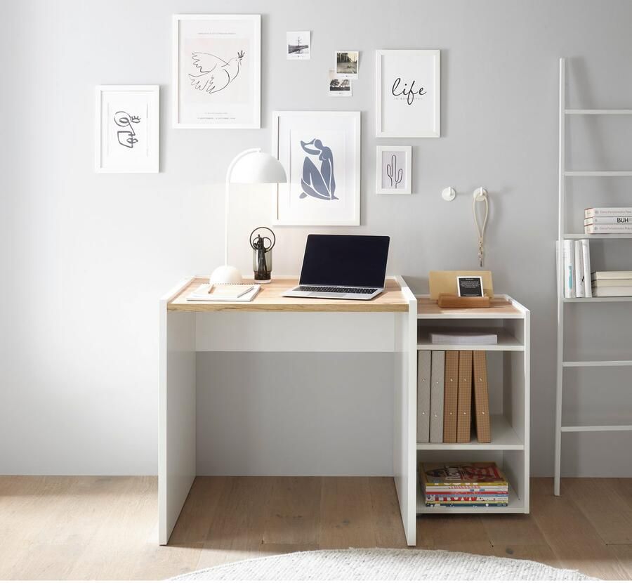 INOSIGN Kantoormeubelset CITY GiRON modern design Thuiswerk Kantoor in twee kleuren Wotan Eik (set 2-delig) - Foto 2