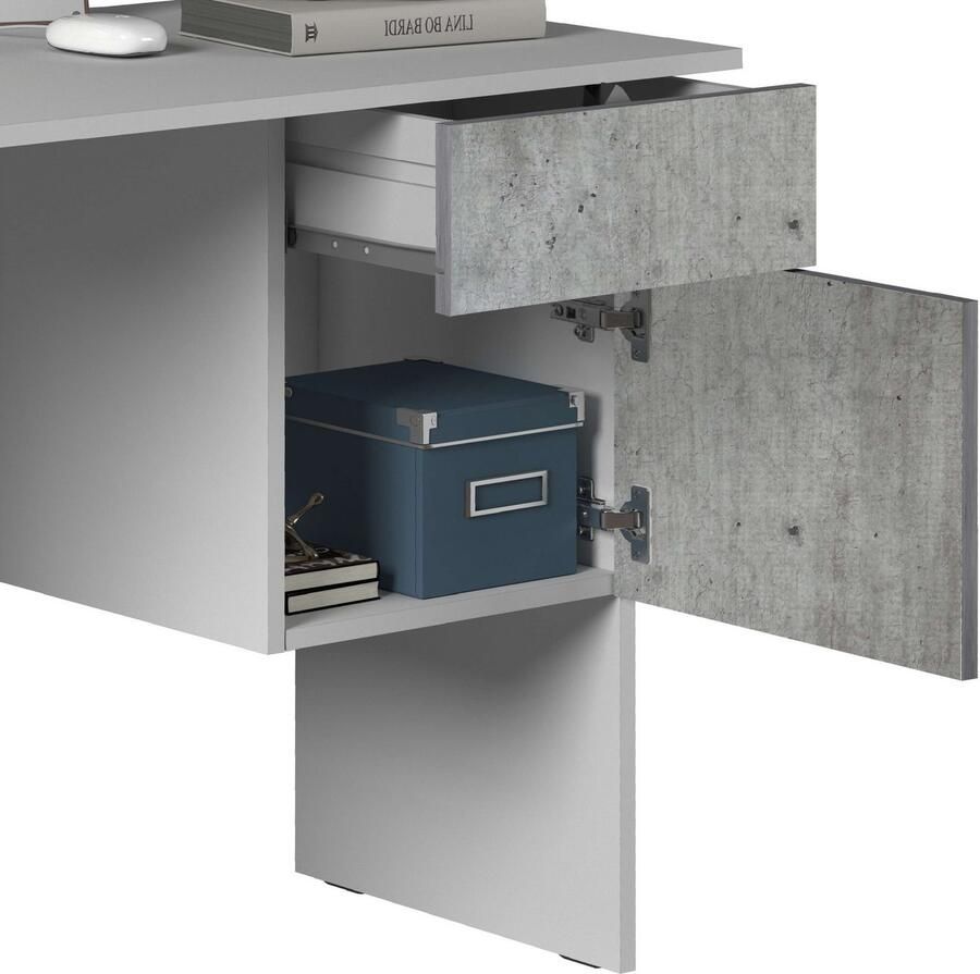 INOSIGN Bureau Coro kleine computertisch bureautafel met 1 deur & 1 lade breedte 110 cm made in italy - Foto 7