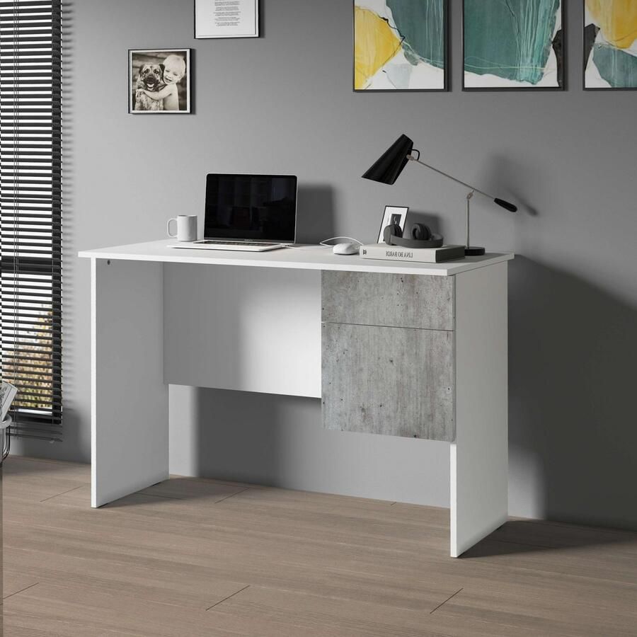 INOSIGN Bureau Coro kleine computertisch bureautafel met 1 deur & 1 lade breedte 110 cm made in italy - Foto 2