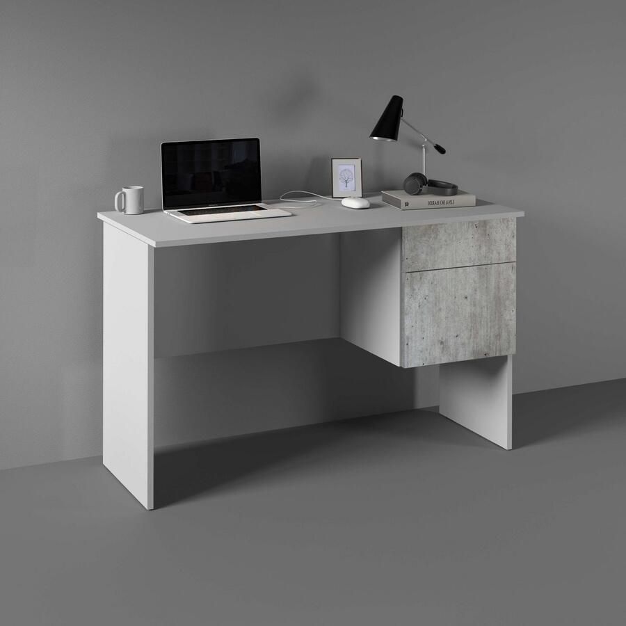 INOSIGN Bureau Coro kleine computertisch bureautafel met 1 deur & 1 lade breedte 110 cm made in italy - Foto 4