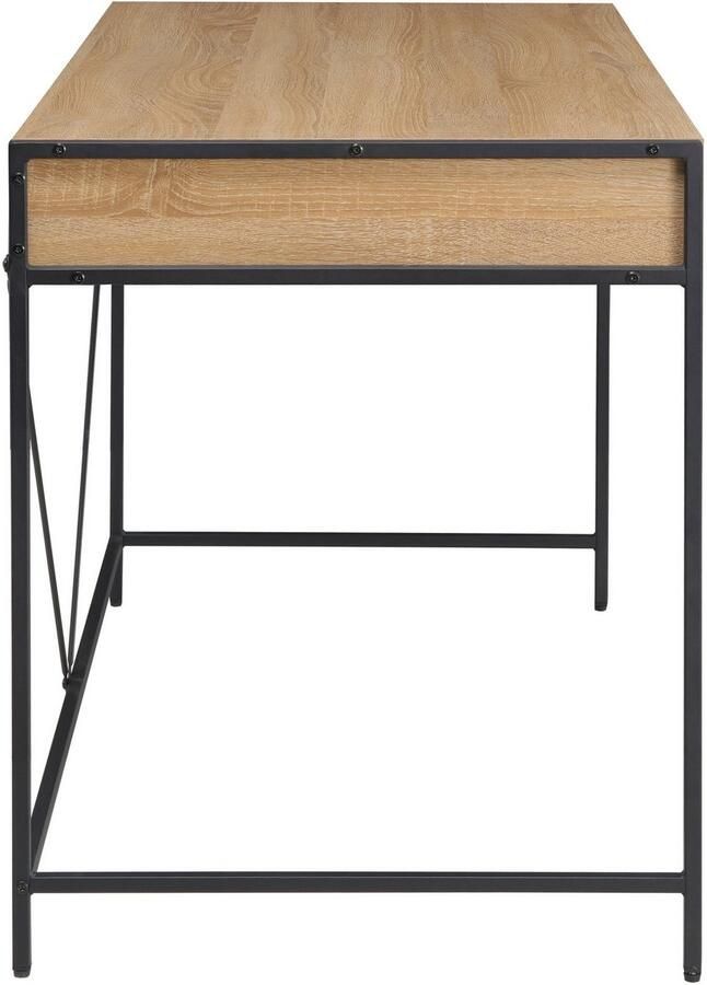 INOSIGN Bureau Endre stabiel metalen frame 2 lades greeploos breedte 123 cm - Foto 3