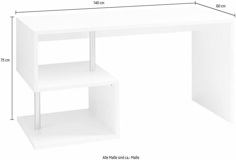 INOSIGN Bureau Essence modern ontwerp in verschillende breedtes met en zonder monitorsteun gemaakt in italië - Foto 2
