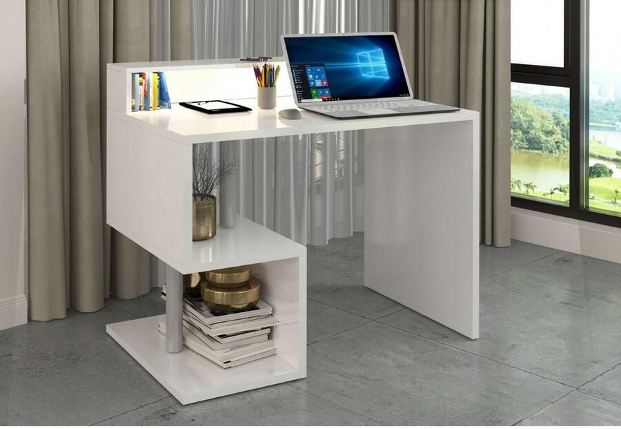 INOSIGN Bureau Essence modern ontwerp in verschillende breedtes met en zonder monitorsteun gemaakt in italië - Foto 3
