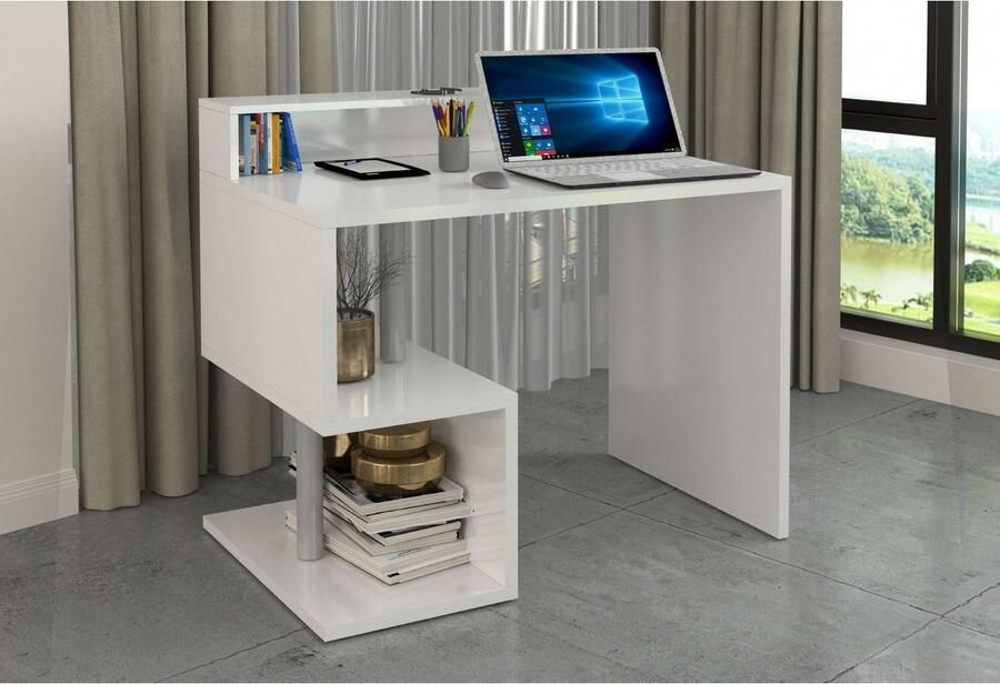 INOSIGN Bureau Essence modern ontwerp in verschillende breedtes met en zonder monitorsteun gemaakt in italië - Foto 4