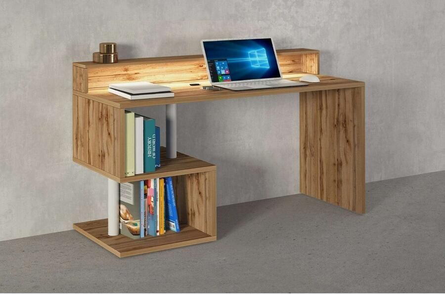 INOSIGN Bureau Essence modern ontwerp in verschillende breedtes met en zonder monitorsteun gemaakt in italië - Foto 3