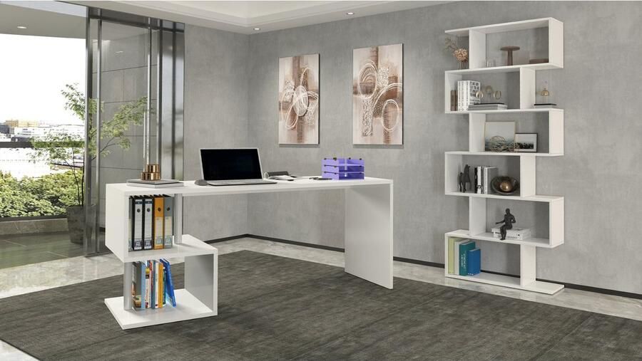 INOSIGN Bureau Essence modern ontwerp in verschillende breedtes met en zonder monitorsteun gemaakt in italië - Foto 3
