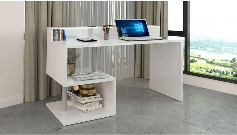 INOSIGN Bureau Essence modern ontwerp in verschillende breedtes met en zonder monitorsteun gemaakt in italië - Foto 4