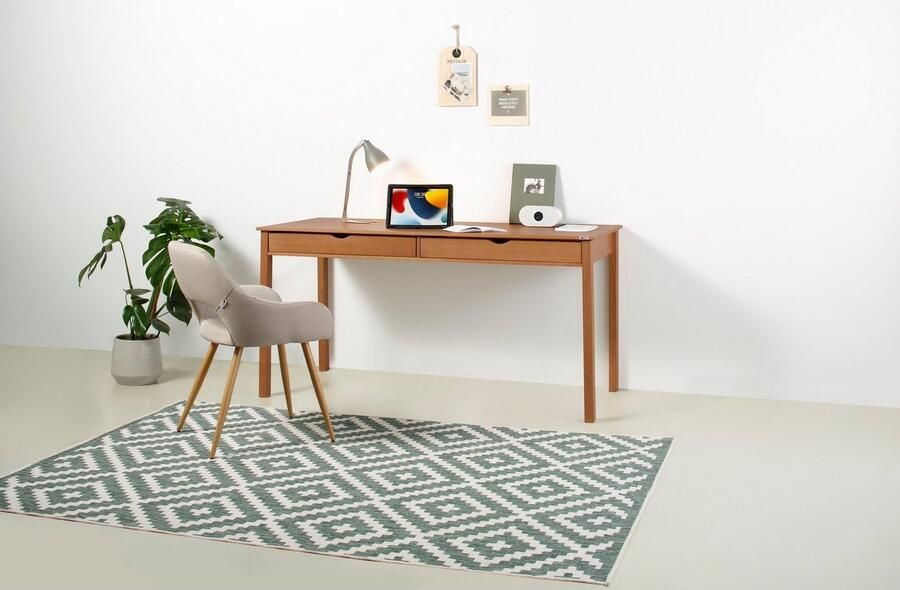 INOSIGN Bureau Gava Massief grenen ingefreesde verzonken grepen hoogte 80 cm (1 stuk)