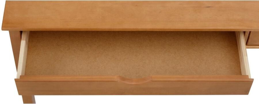 INOSIGN Bureau Gava Massief grenen ingefreesde verzonken grepen hoogte 80 cm (1 stuk) - Foto 8