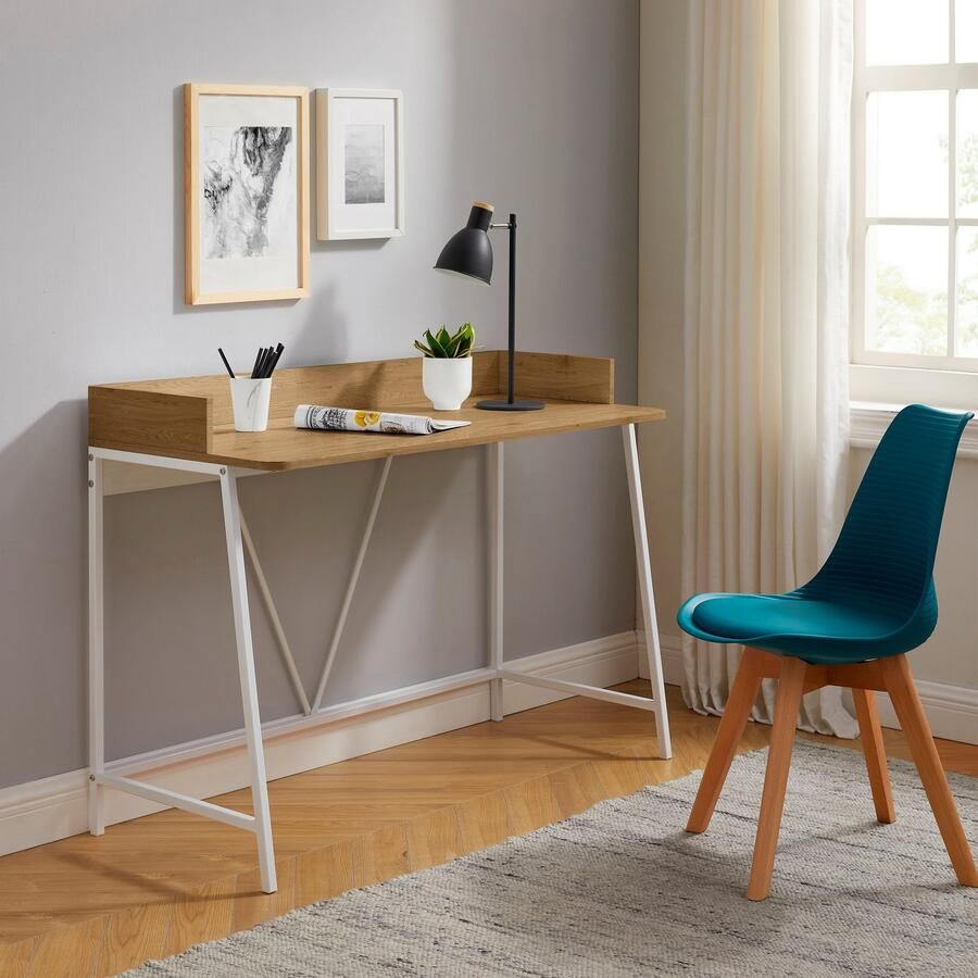 INOSIGN Bureau Jullian wit frame van metaal breedte 120 cm (1 stuk) - Foto 2