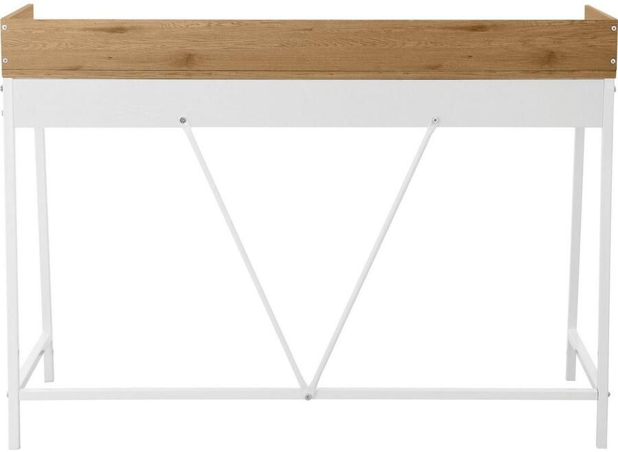 INOSIGN Bureau Jullian wit frame van metaal breedte 120 cm (1 stuk) - Foto 4