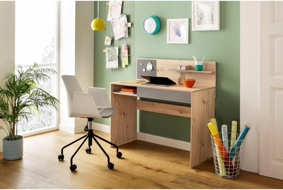 INOSIGN Bureau Magnet Magneetbord groot werkblad lade en plank - Foto 8