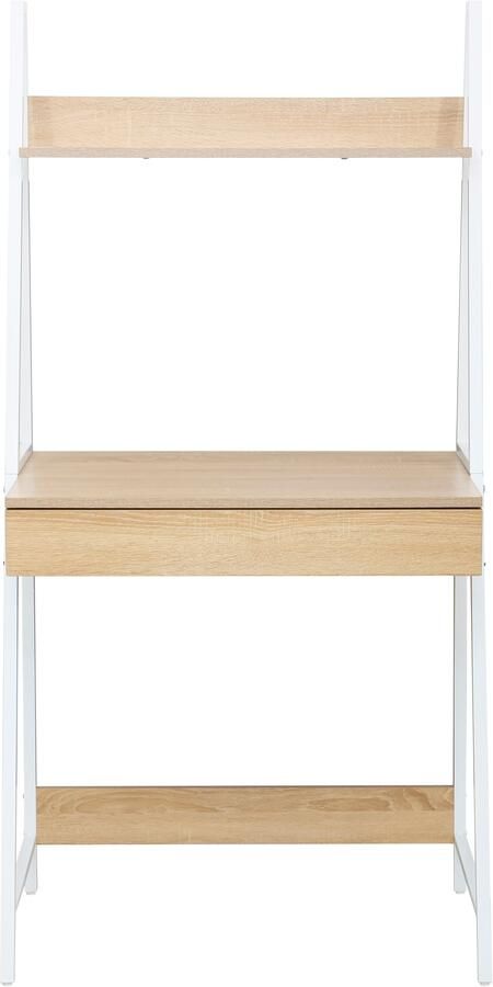 INOSIGN Bureau met kast Lonas Laptoptafel thuiswerk lade met dubbele vakken metalen frame - Foto 6