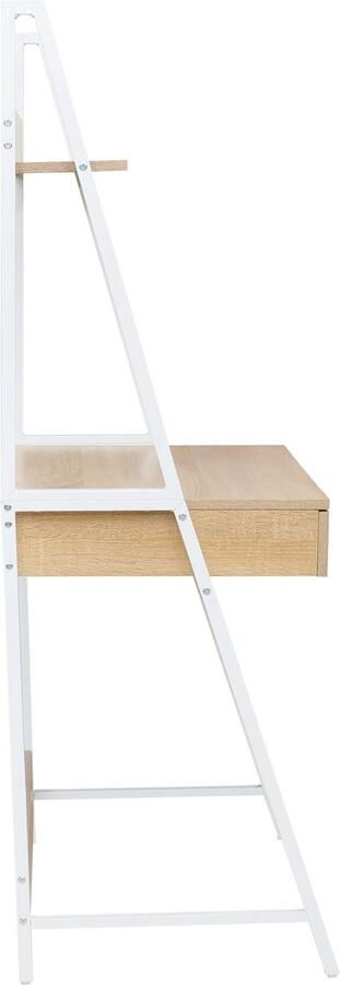 INOSIGN Bureau met kast Lonas Laptoptafel thuiswerk lade met dubbele vakken metalen frame - Foto 5