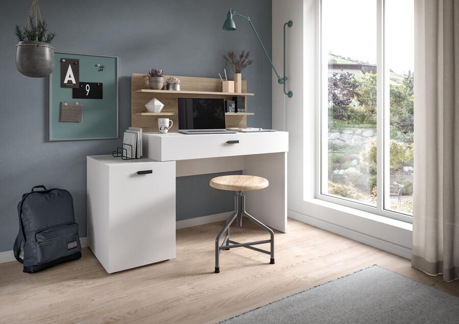 INOSIGN Bureau Ottelu Breedte 130cm 1 deur 1 lade 2 legplanken - Foto 8