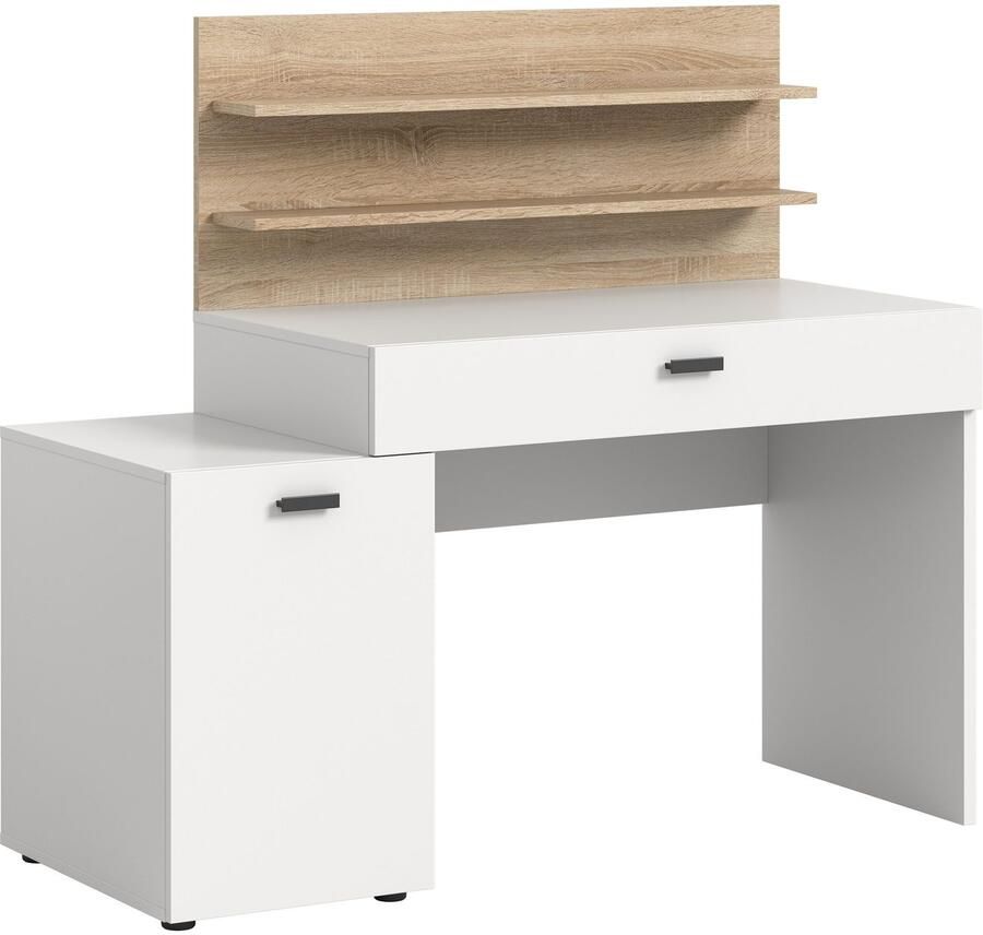 INOSIGN Bureau Ottelu Breedte 130cm 1 deur 1 lade 2 legplanken