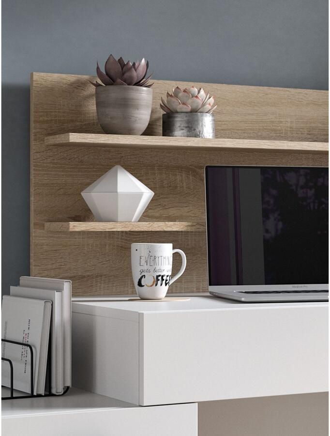 INOSIGN Bureau Ottelu Breedte 130cm 1 deur 1 lade 2 legplanken - Foto 4