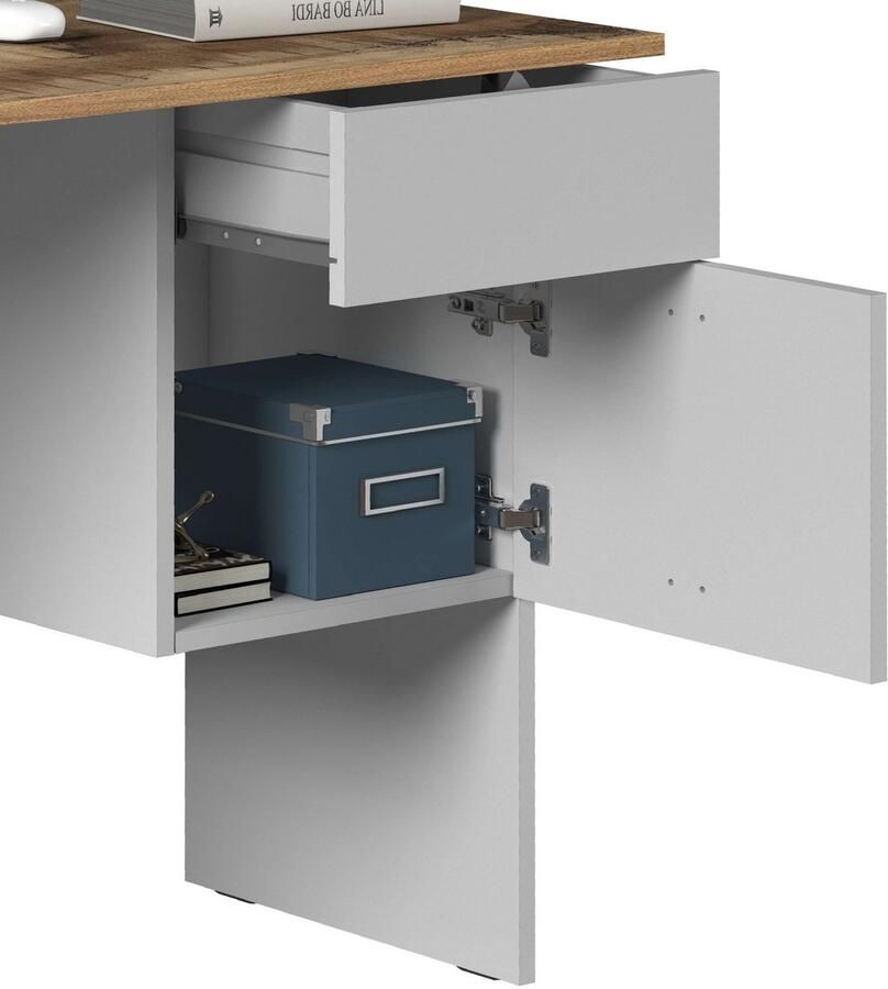 INOSIGN Bureau Sunrise kleine computertisch bureautafel met 1 deur & 1 lade tafelblad breedte 110 cm made in italy - Foto 9