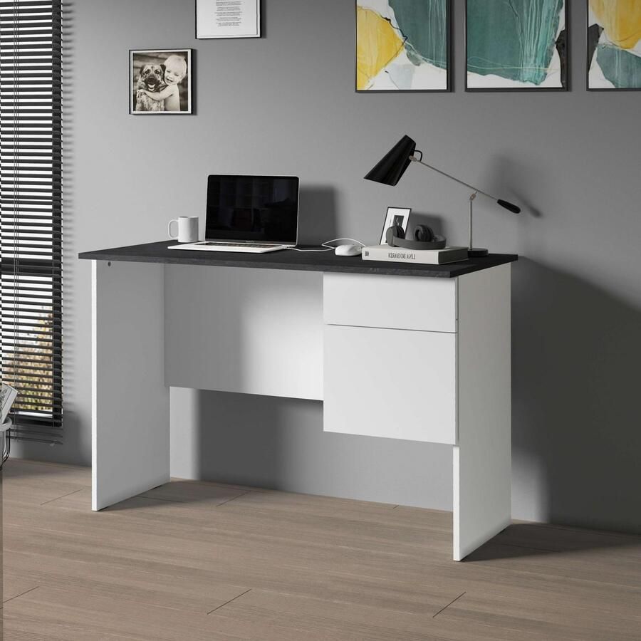 INOSIGN Bureau Sunrise kleine computertisch bureautafel met 1 deur & 1 lade tafelblad breedte 110 cm made in italy - Foto 2